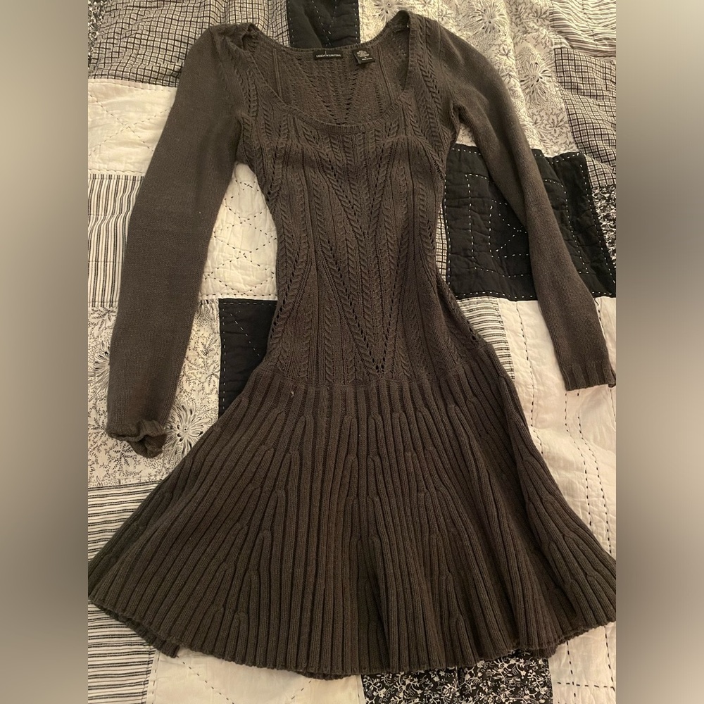 Moda International grey sweater dress